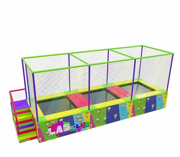 Батутная арена на 3 поля в ряд