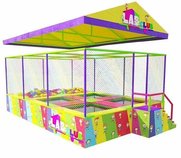 Батутная арена на 4 поля + поролоновая яма