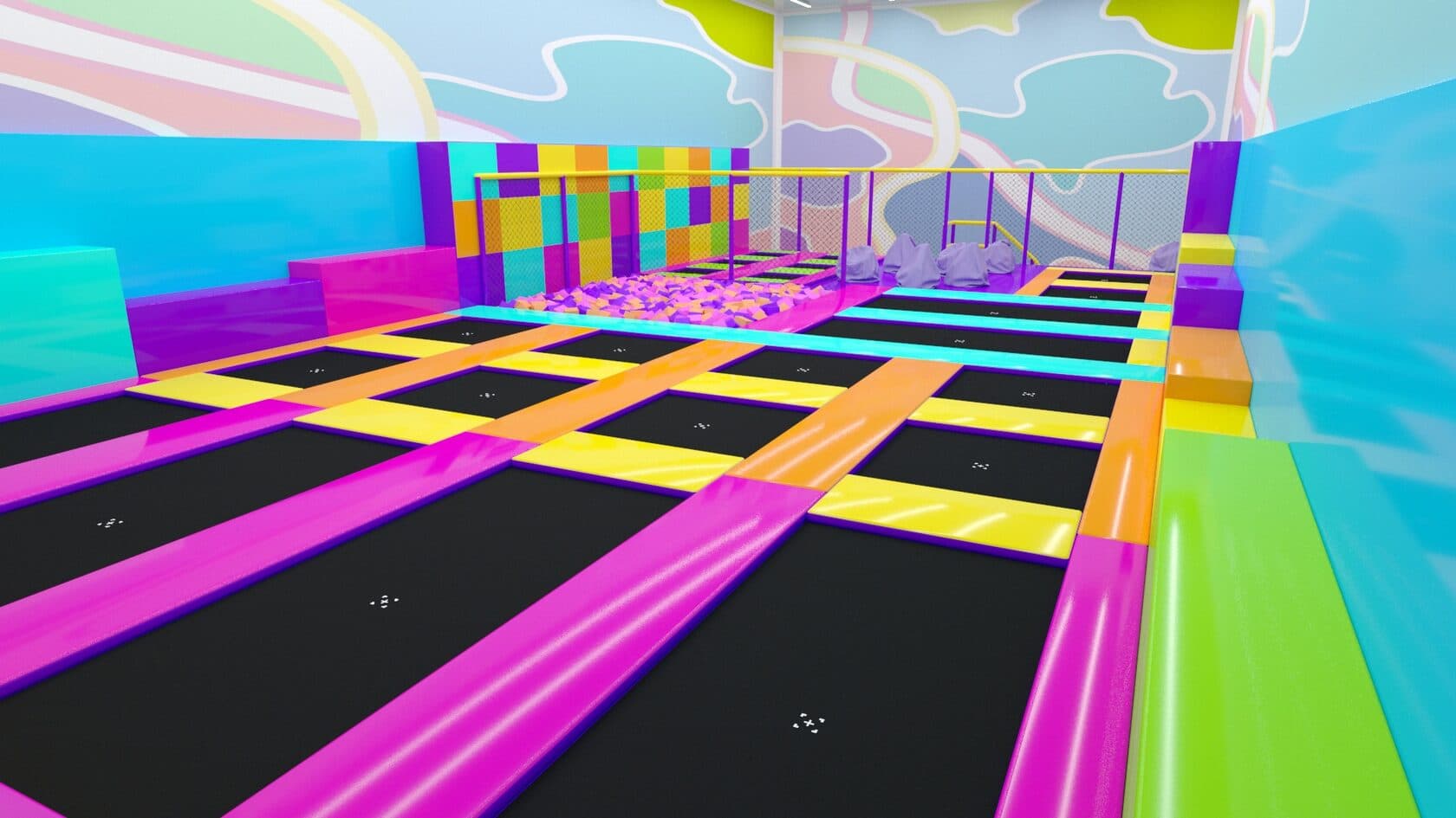 Батутный комплекс 1