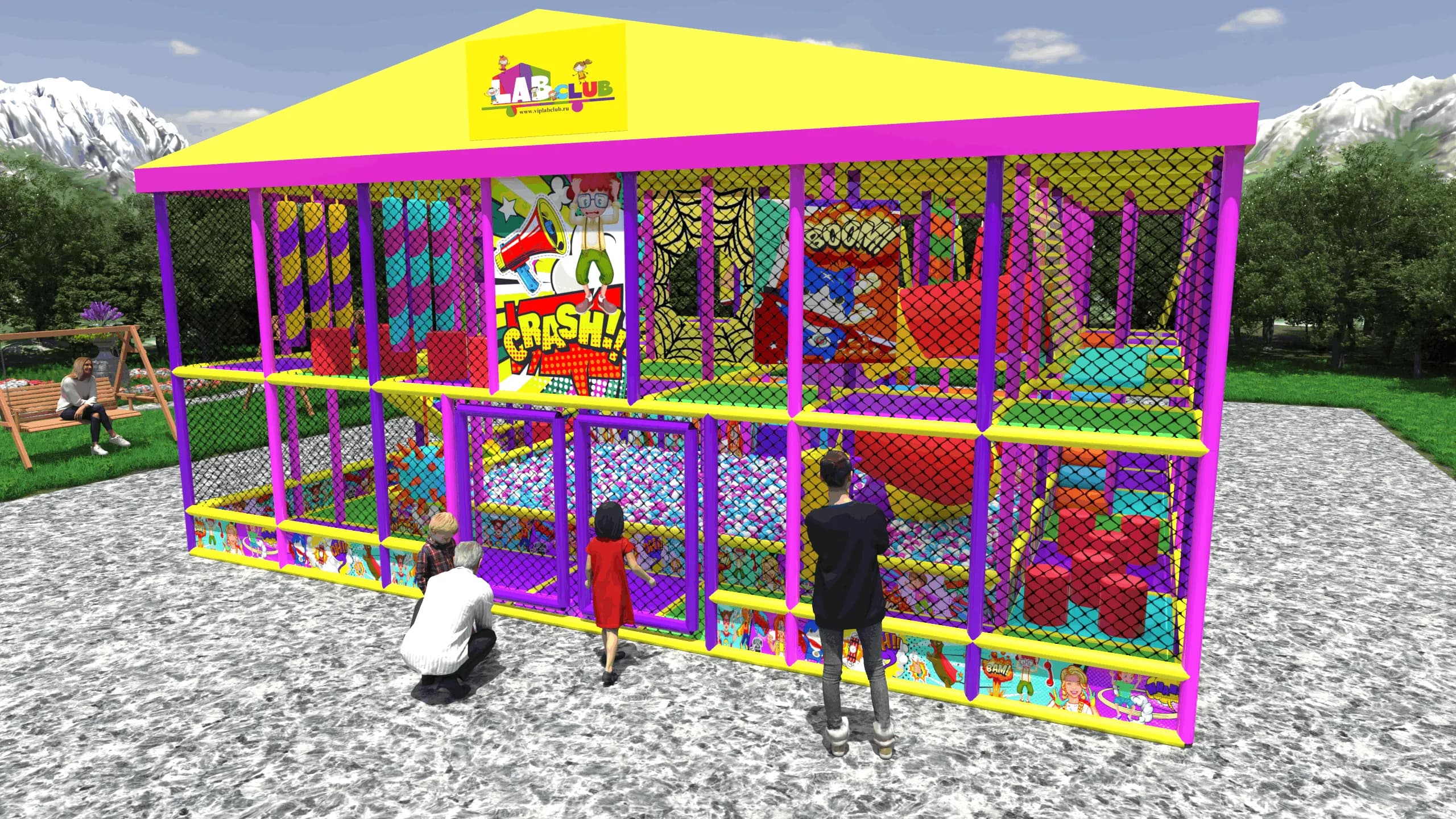 Игровой лабиринт «Лабиринт Острова»