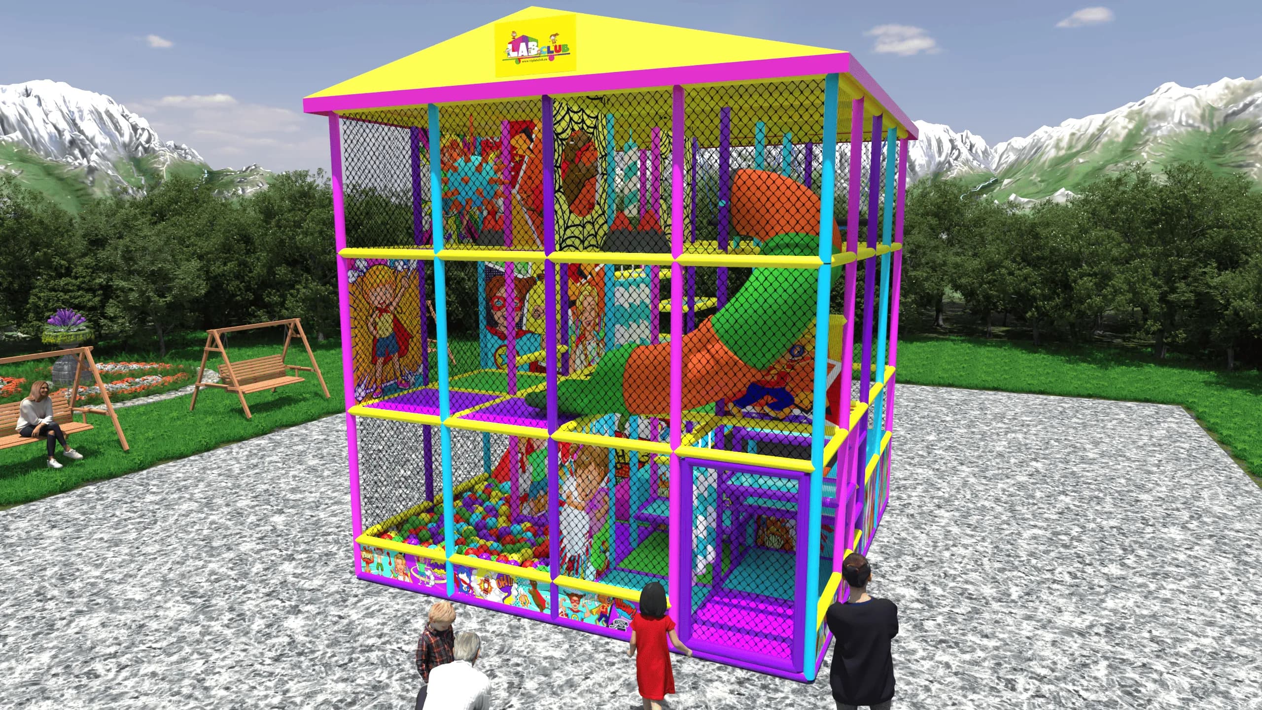 Игровой лабиринт «Мозаика Сказок»