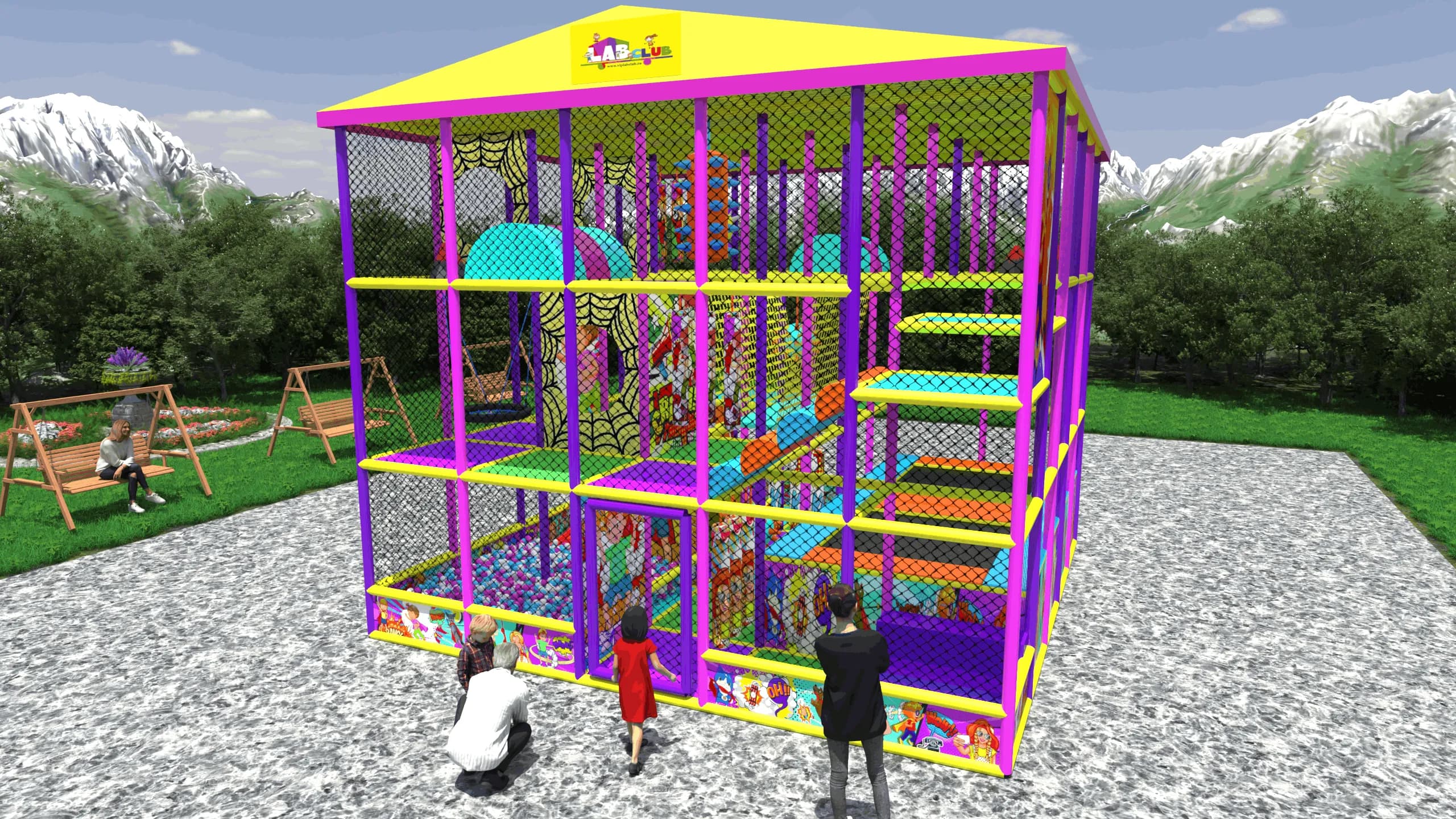 Игровой лабиринт «Остров Загадок»