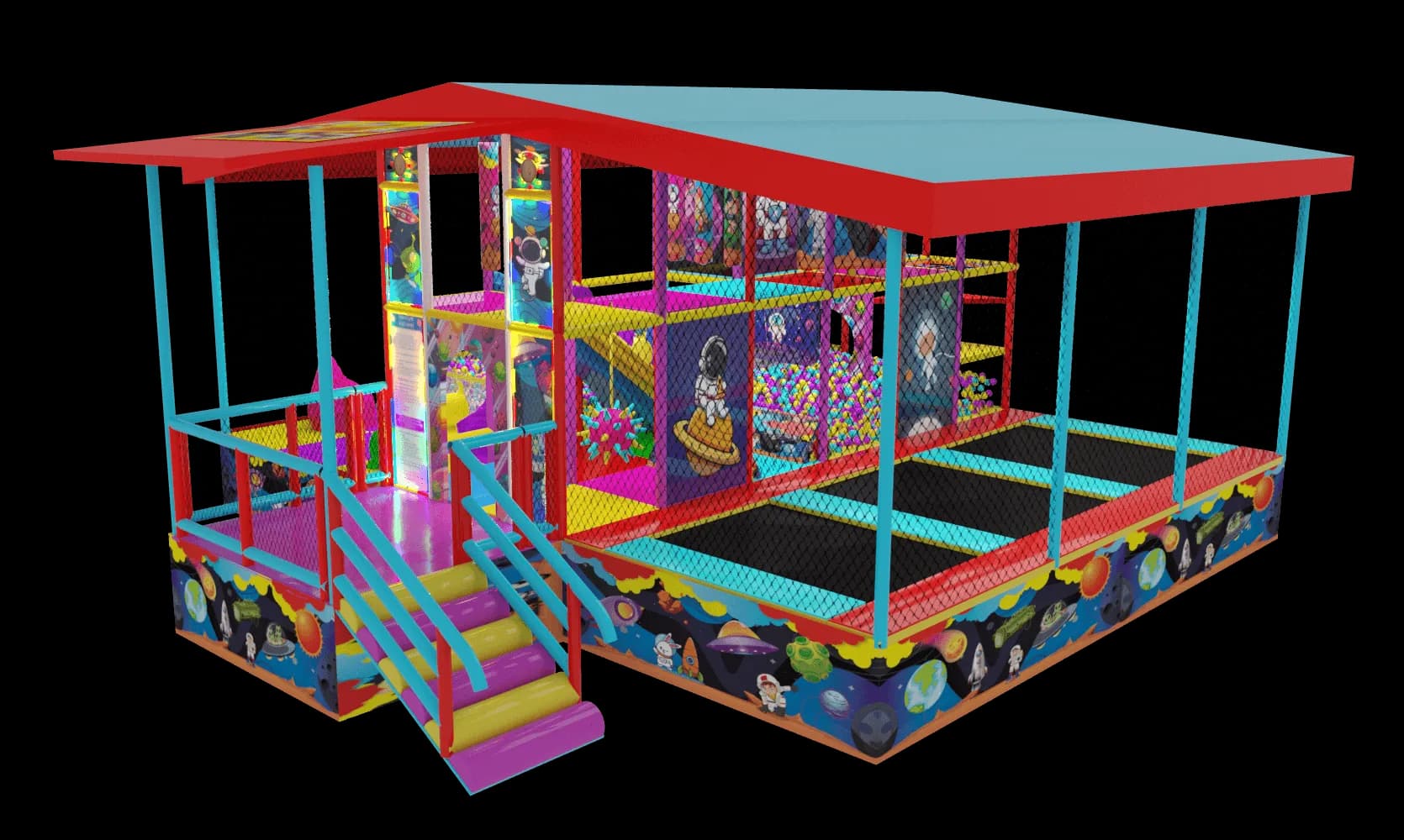 Игровой мобильный лабиринт: «Космос» - 6.3 м