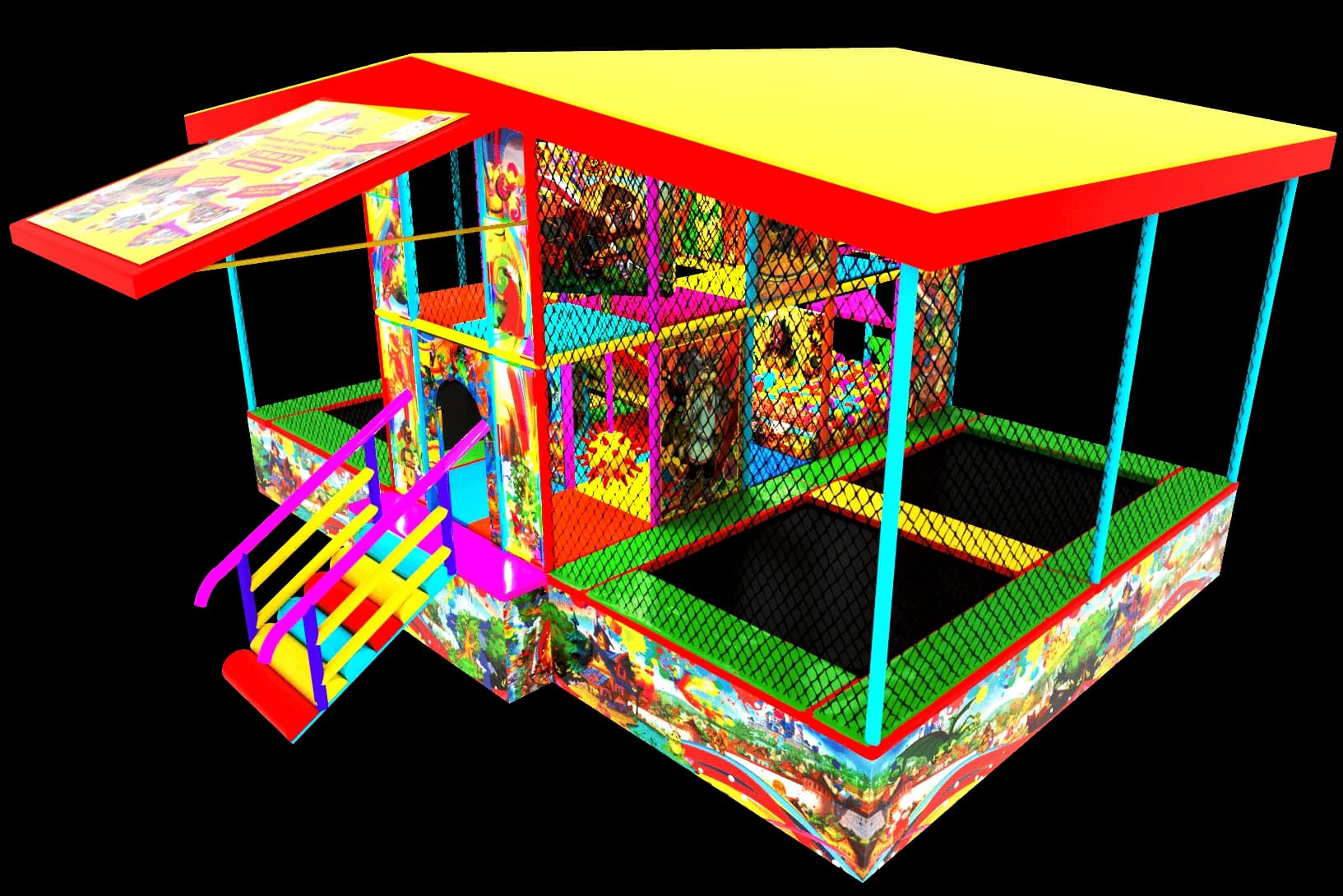 Игровой мобильный лабиринт: "Русские сказки" - 5.4 м