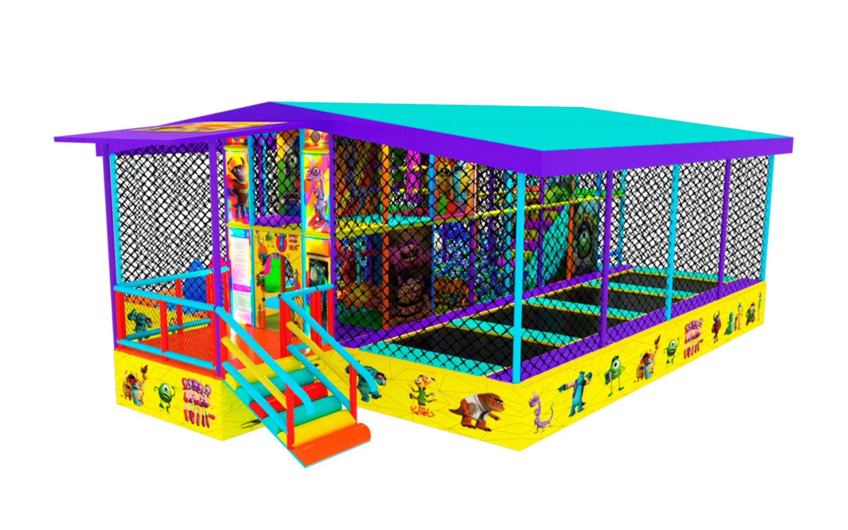 Мобильный игровой лабиринт «Корпорация монстров» - 8 м
