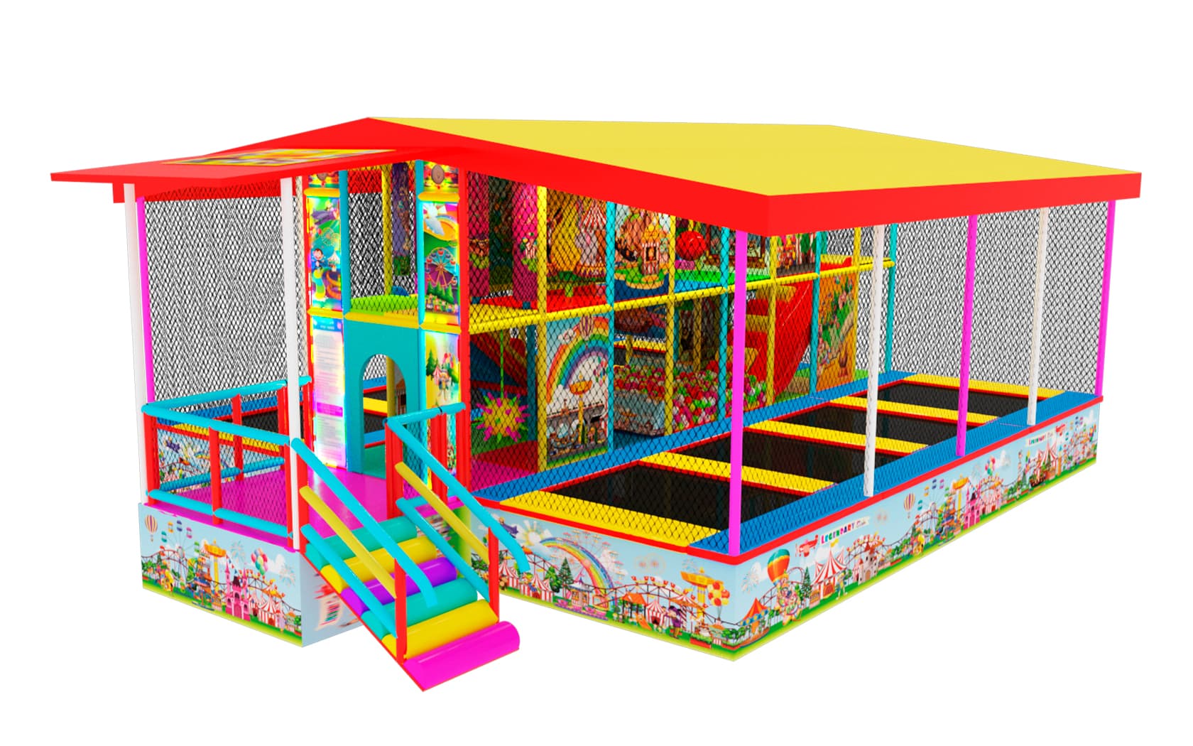 Мобильный лабиринт "Circus" 8м