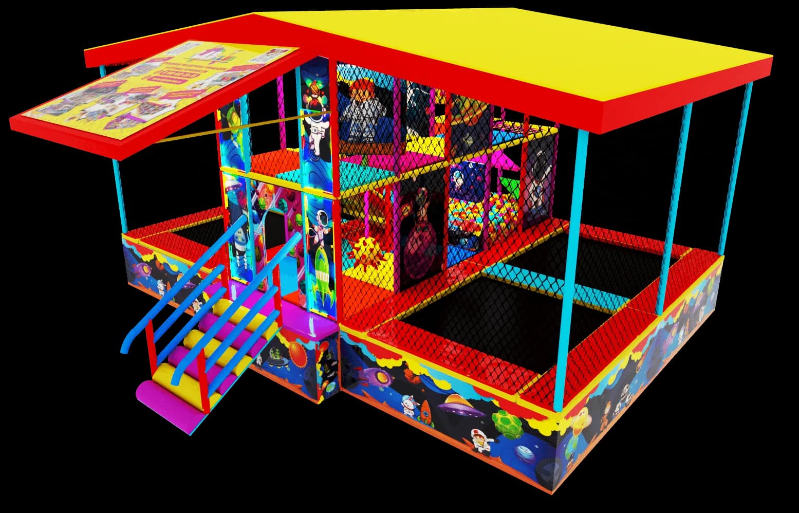 Мобильный лабиринт "Просто Космос" 5м.